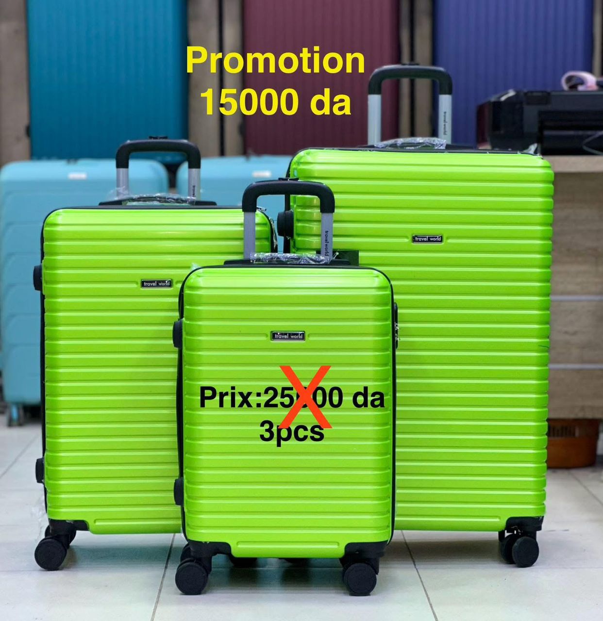 travel world 3 pcs
